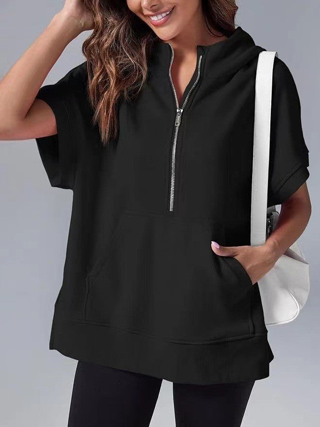 Kyline | Oversize Hoodie mit Kurzarm