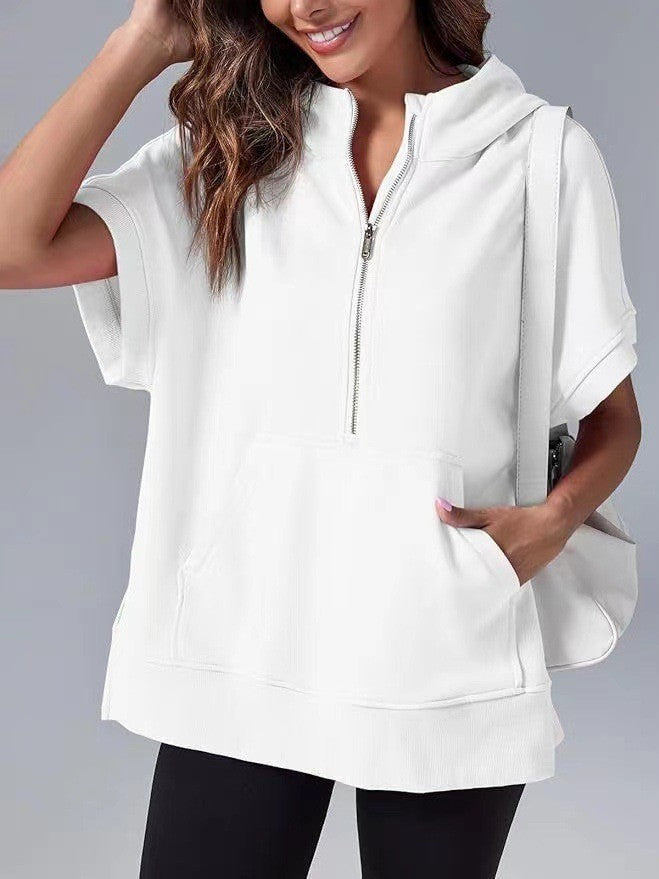 Kyline | Oversize Hoodie mit Kurzarm