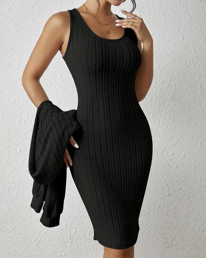 Kivela | Strick Kleid & Cardigan Set