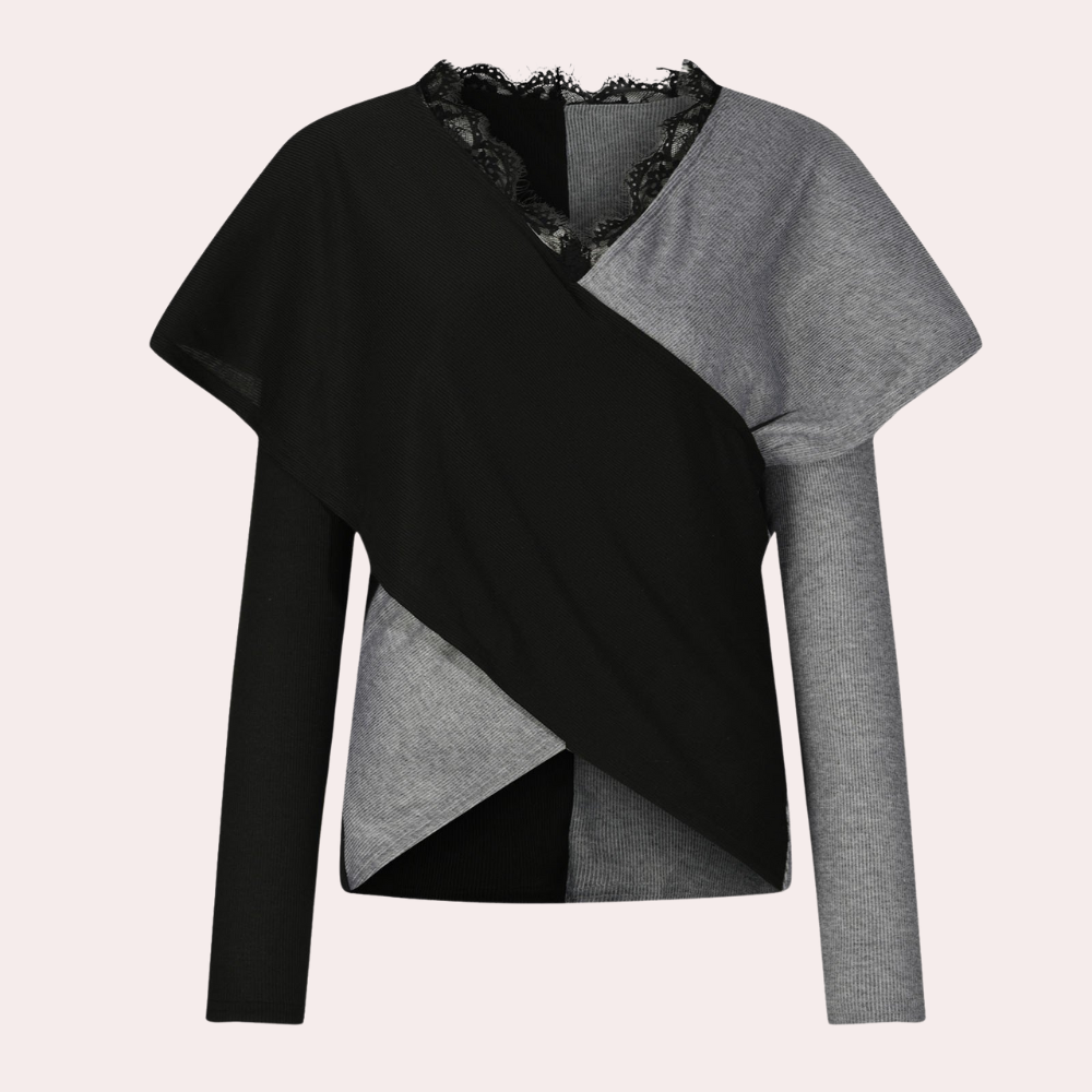 Calina | Eleganter Wickelpullover Damen
