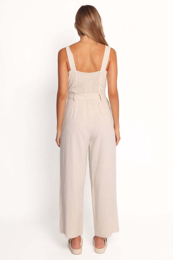 Jeralee | Eleganter Leinen-Jumpsuit