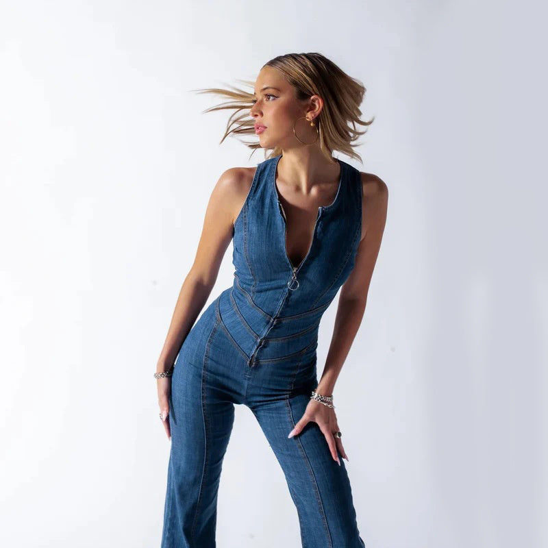 Faelynn | Denim-Overall