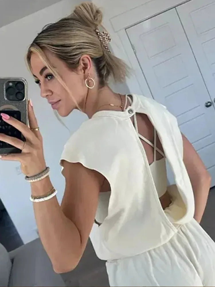 Brisella | Bequemer Jumpsuit mit Taillenband