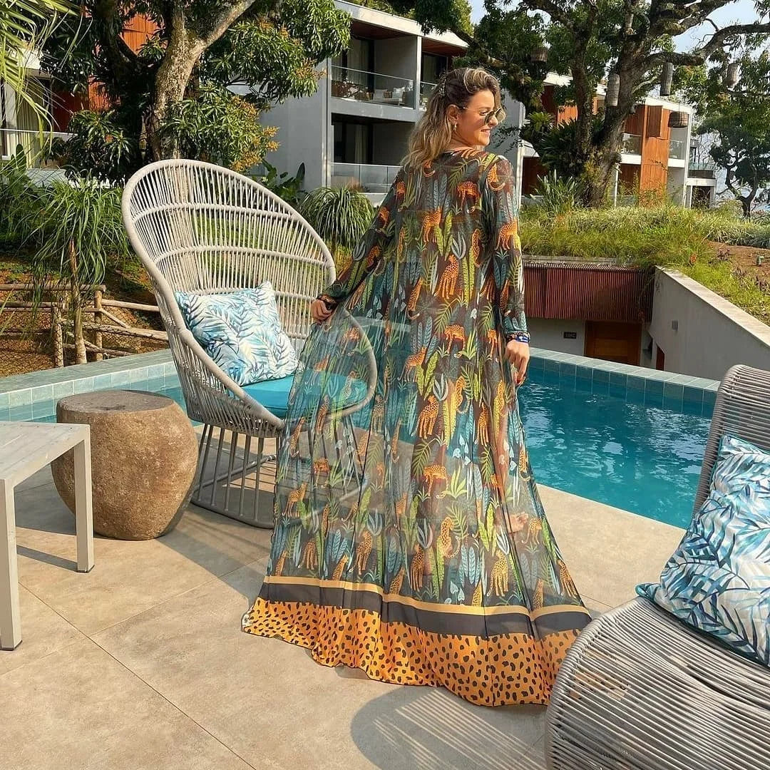 Sybilla | Gehäkelter Sommer Kaftan Damen