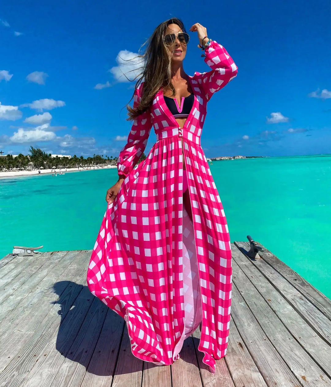 Sybilla | Gehäkelter Sommer Kaftan Damen