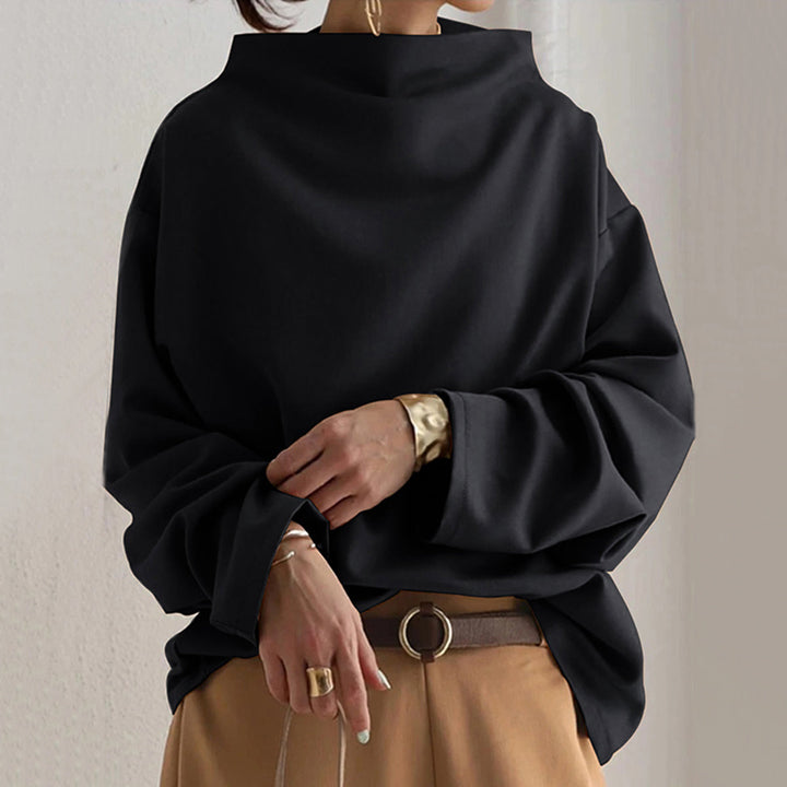 Antje | Luxuriöser Pullover mit strukturiertem High Neck in Übergröße