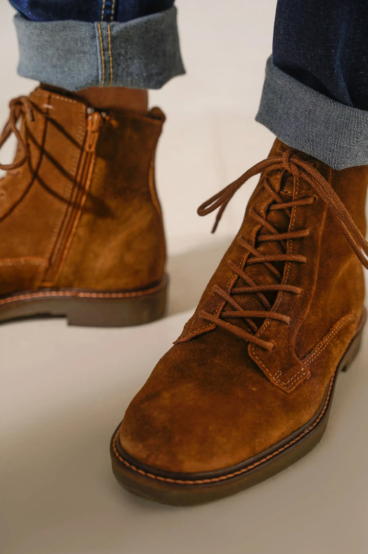 Boden | Wildleder Combat Stiefeletten
