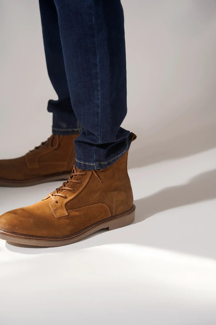 Boden | Wildleder Combat Stiefeletten