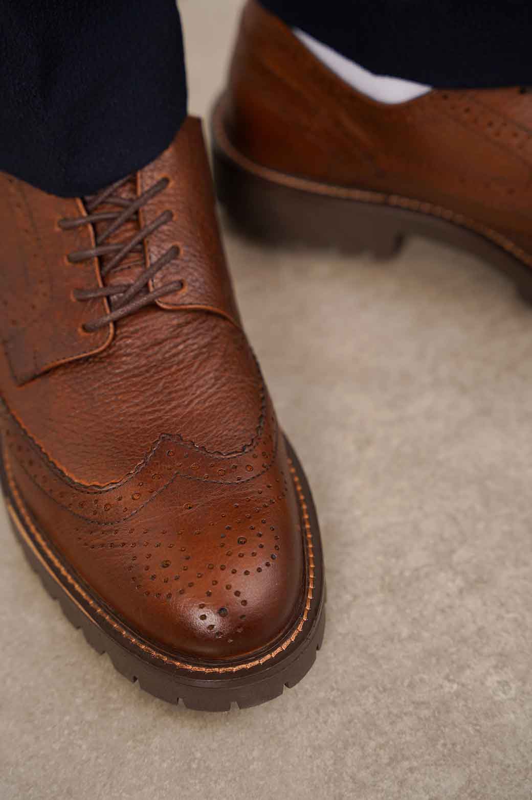 Axl | Elegante Brogue-Lederschuhe