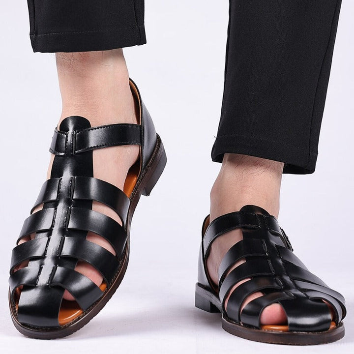 Aderine | Weiße Ledersandalen