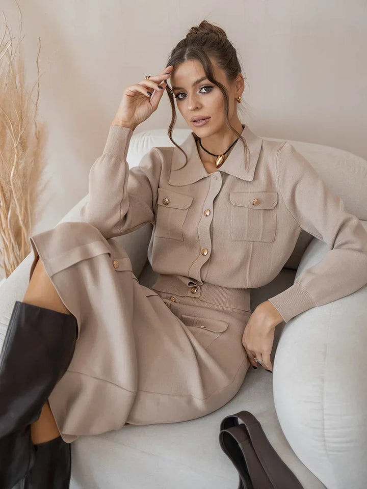 Keturah | Modisches Set aus Pullover und Rock