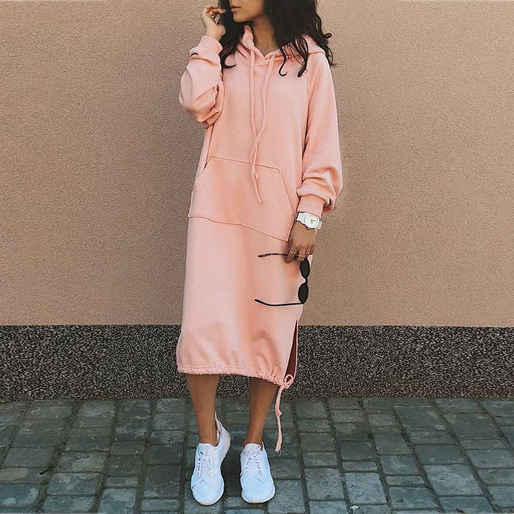Aleid | Langer Hoodie im europäischen und amerikanischen Stil