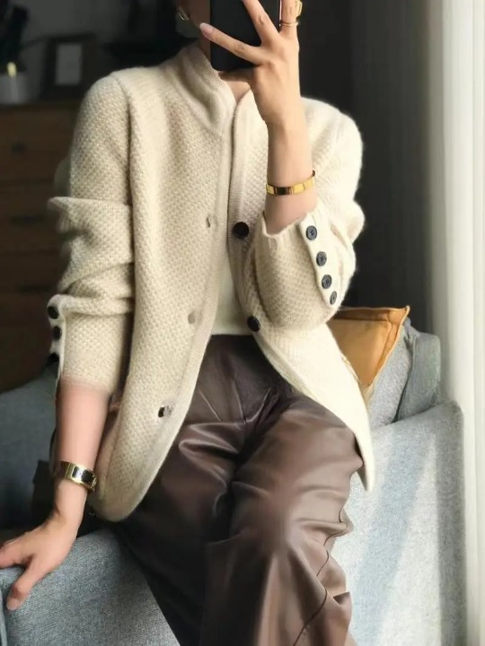 Alvarie | Strickjacke aus Luxioser wolle