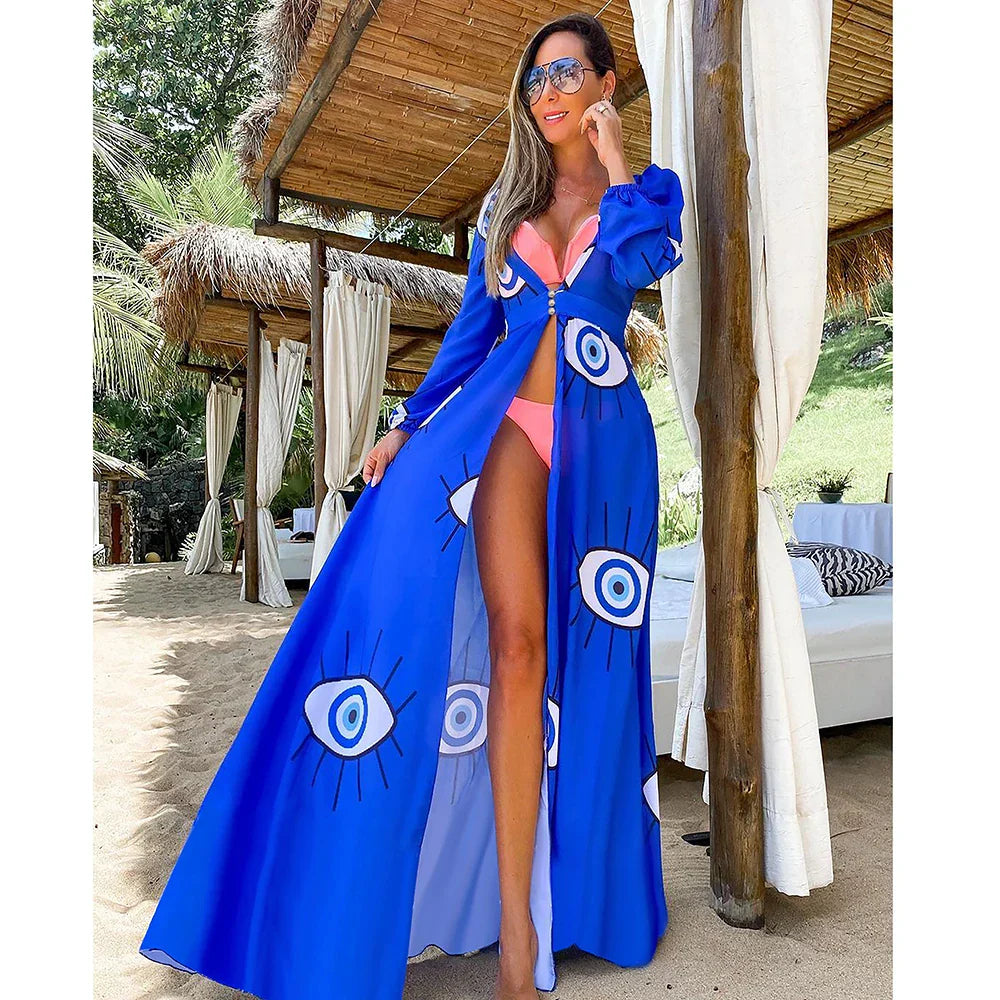 Sybilla | Gehäkelter Sommer Kaftan Damen
