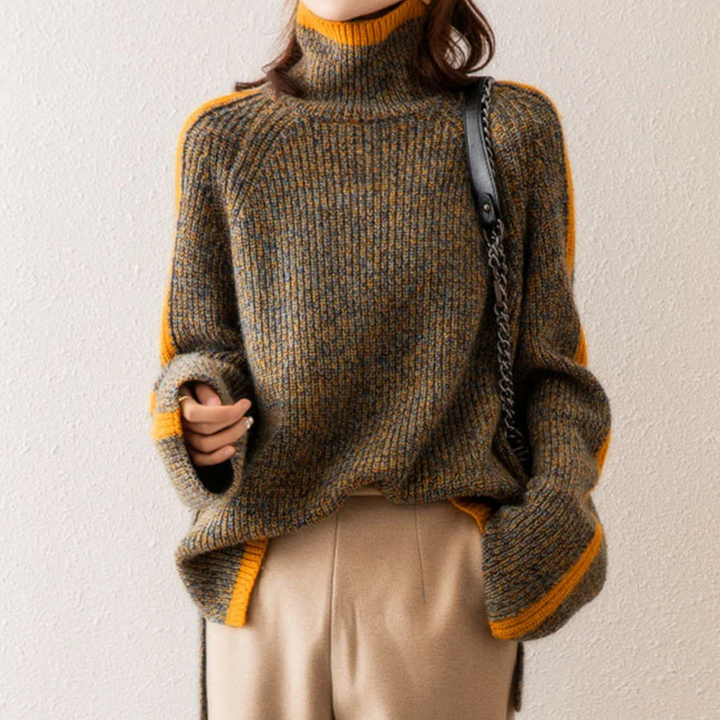 Kellina | Eleganter gestrickter Rollkragenpullover für Damen