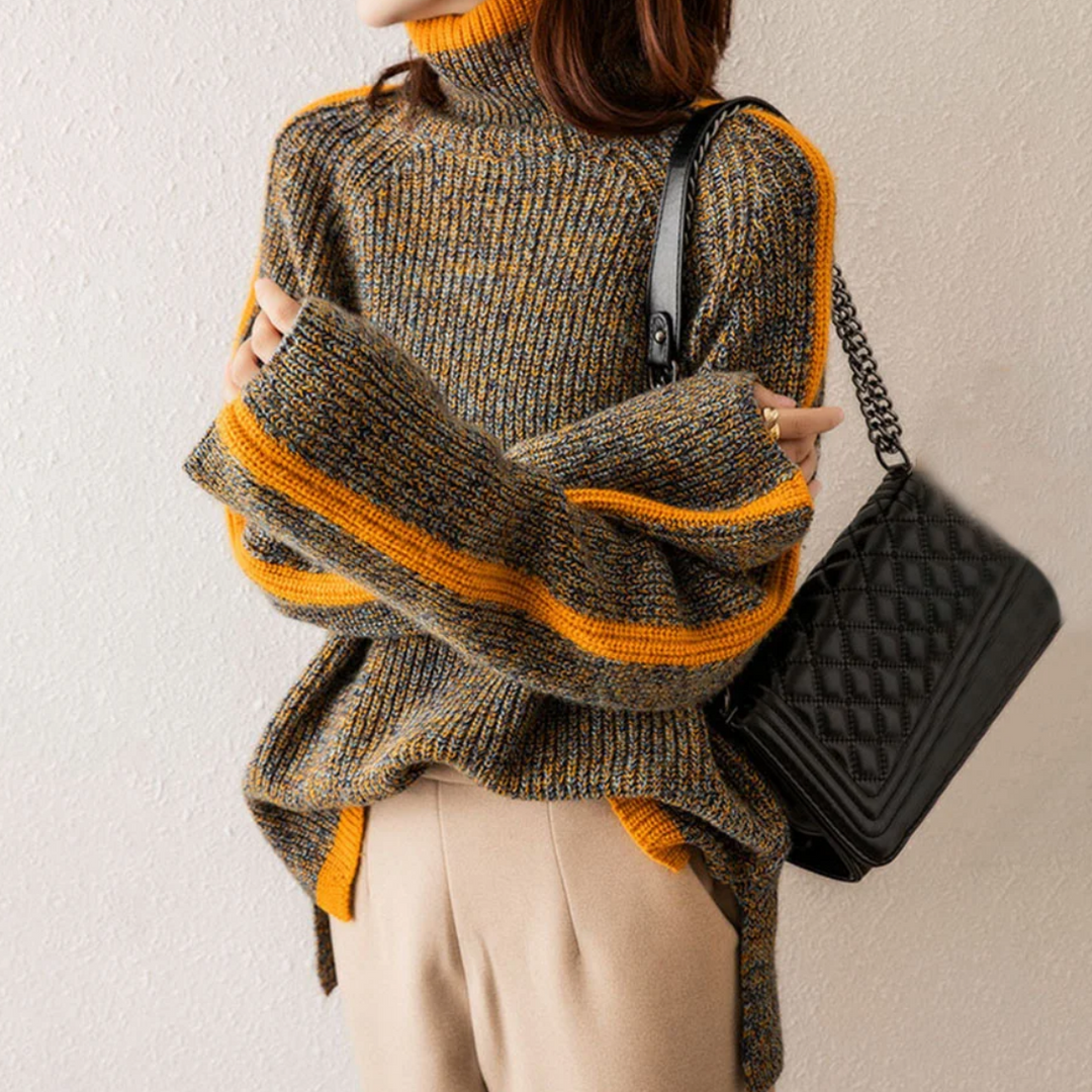 Kellina | Eleganter gestrickter Rollkragenpullover für Damen