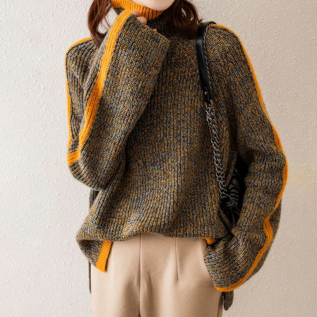 Kellina | Eleganter gestrickter Rollkragenpullover für Damen