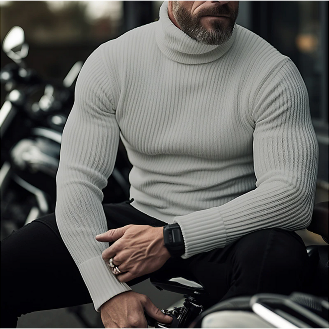 Zoraido | Raffinierter Pullover mit Stehkragen für Männer