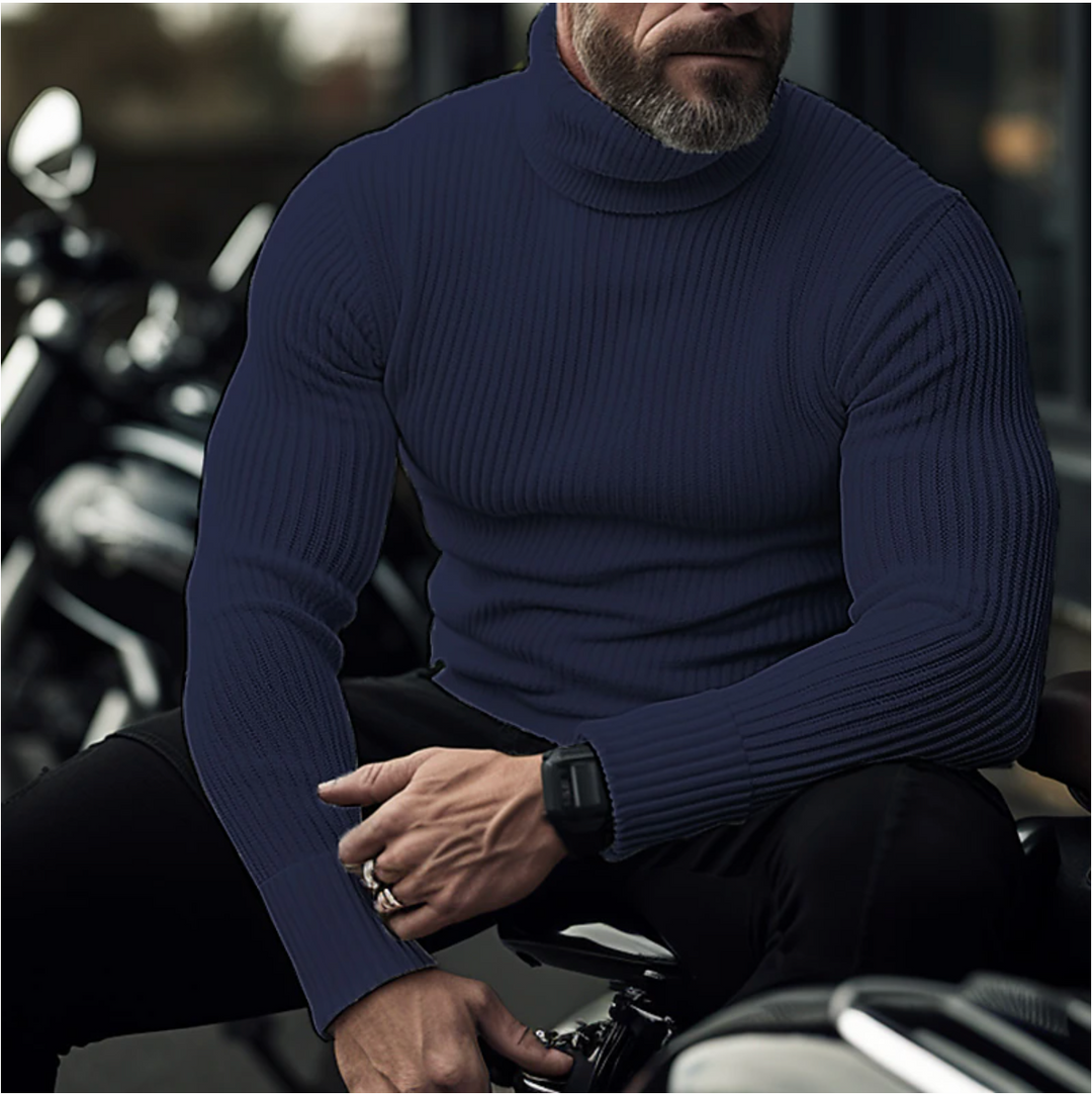 Zoraido | Raffinierter Pullover mit Stehkragen für Männer