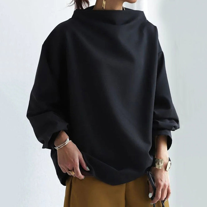 Antje | Luxuriöser Pullover mit strukturiertem High Neck in Übergröße