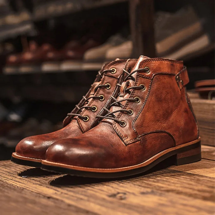 Gehrig | Retro Herrenstiefel mit Spitze