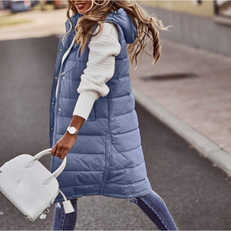 Jeyandra | Langer Damen Strickgilet