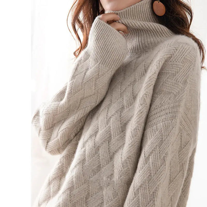 Orlinya | Warmer Rollkragenpullover Damen