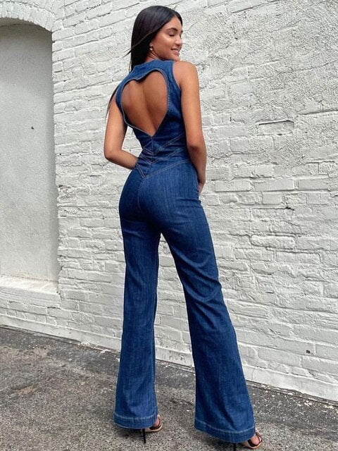 Pheirra | Figurbetonter Retro-Jumpsuit