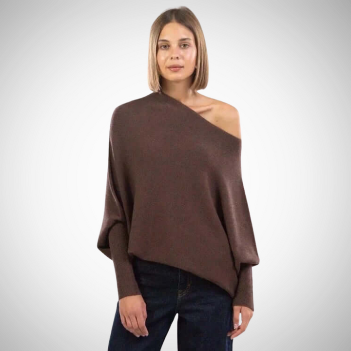 Zyrah | Asymmetrischer Schulterpullover