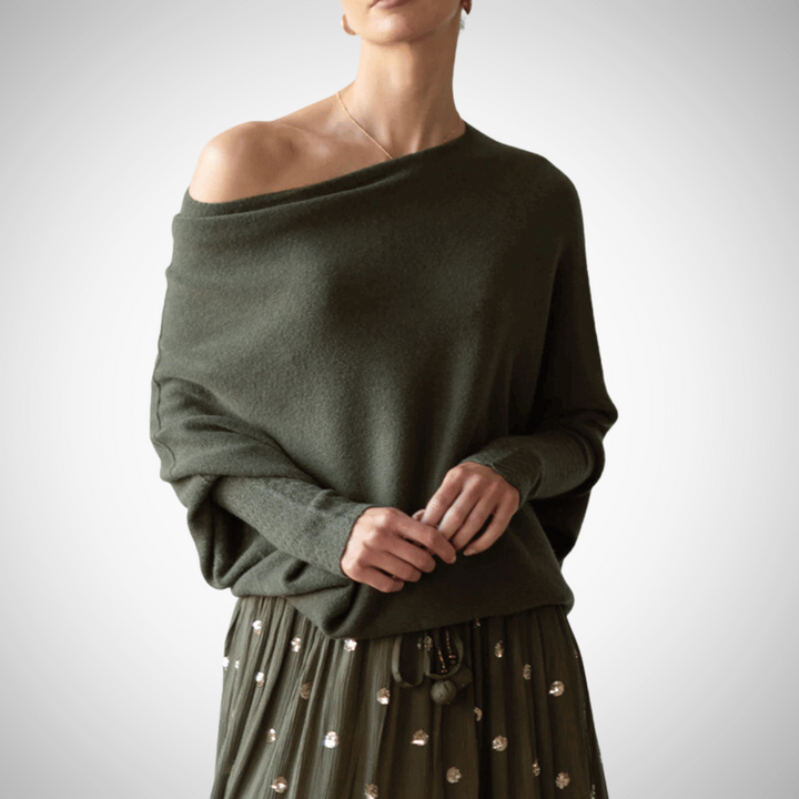 Zyrah | Asymmetrischer Schulterpullover
