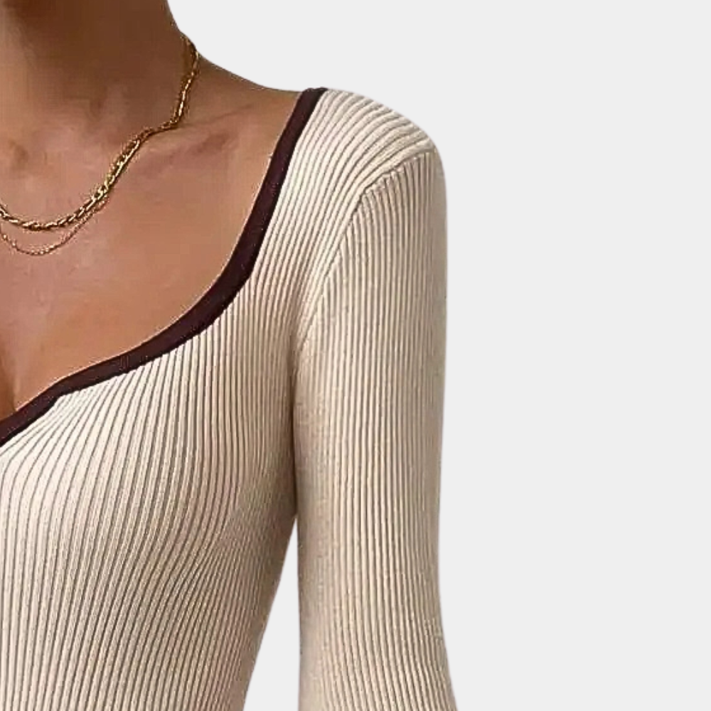 Odette | Moderner V-Ausschnitt Pullover