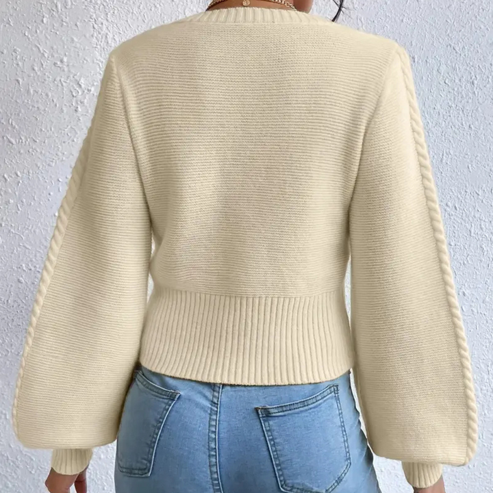 Nolana | Eleganter Strickpullover mit Karreeausschnitt