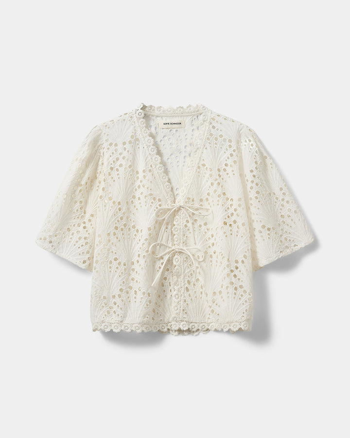 Debora | Elegante Broderie-Bluse