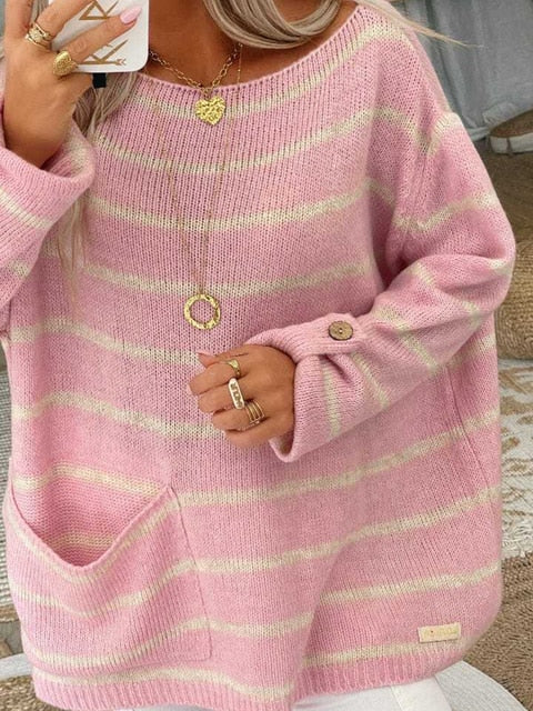 Julibie | Oversize Streifen Pullover