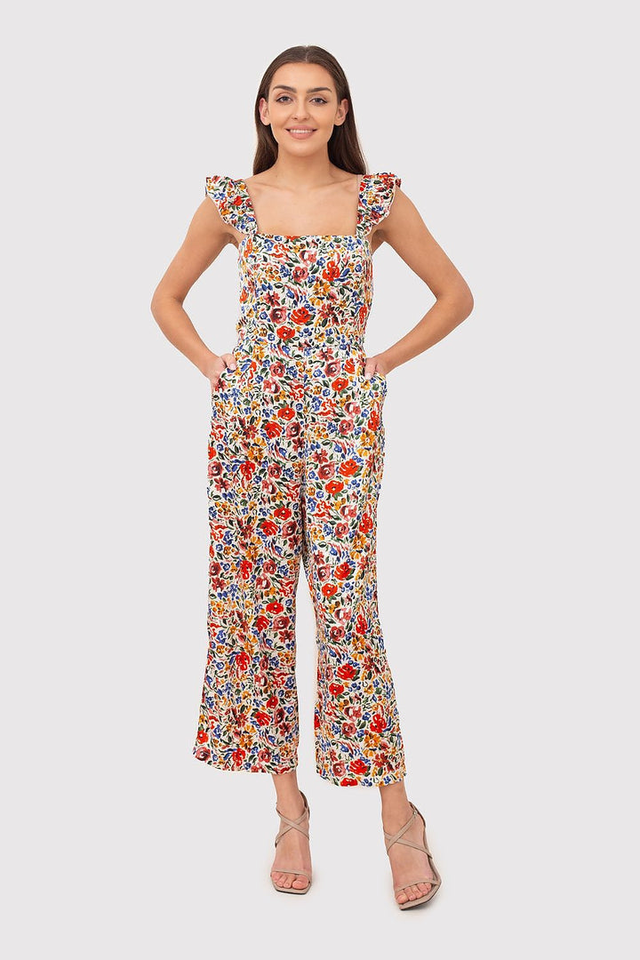 Marit | Eleganter Blumen-Overall