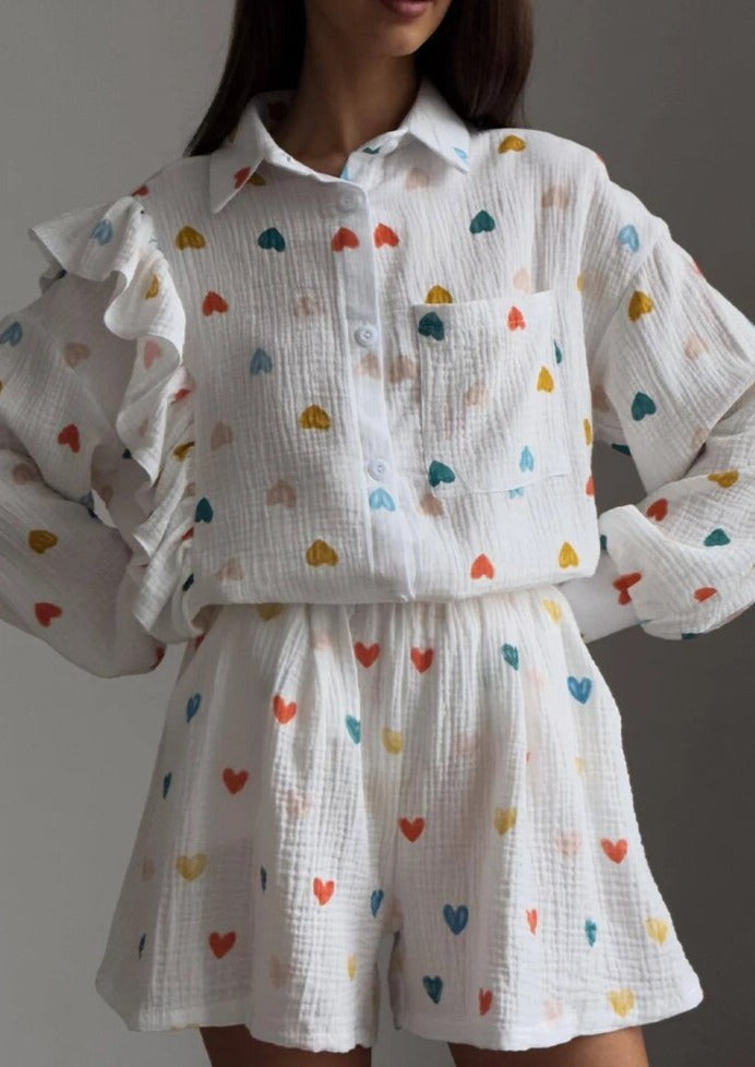 Carrina | Herzmuster Sommerbluse Damen