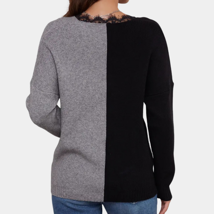 Calina | Eleganter Wickelpullover Damen