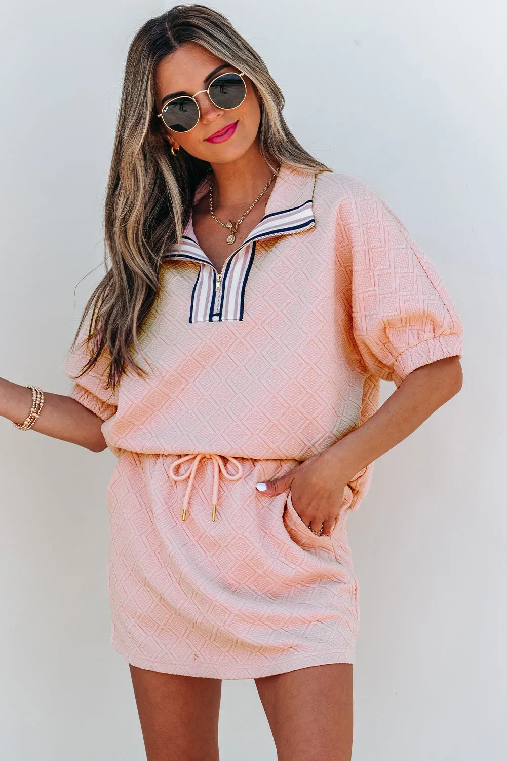 Ulissa | Chic gestreiftes Rock-Set