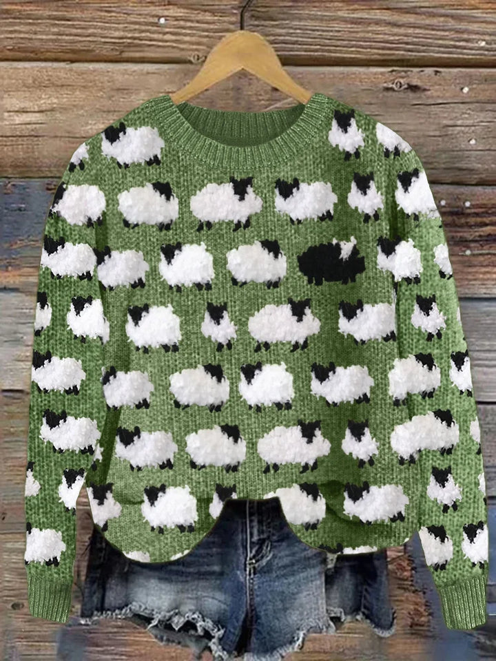 Titania | Gemütlicher gestrickter Vintage-Pullover
