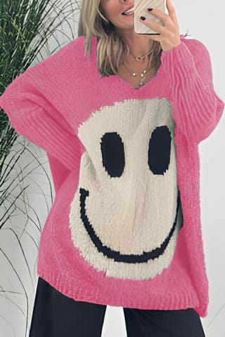 Themis | Lässiger Smiley-Pullover im modernen Stil