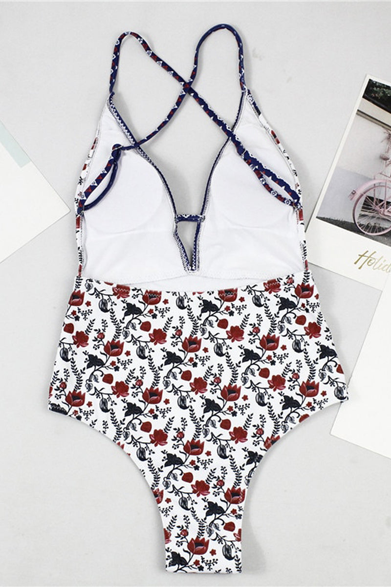 Helith | Boho Badeanzug mit V-Ausschnitt