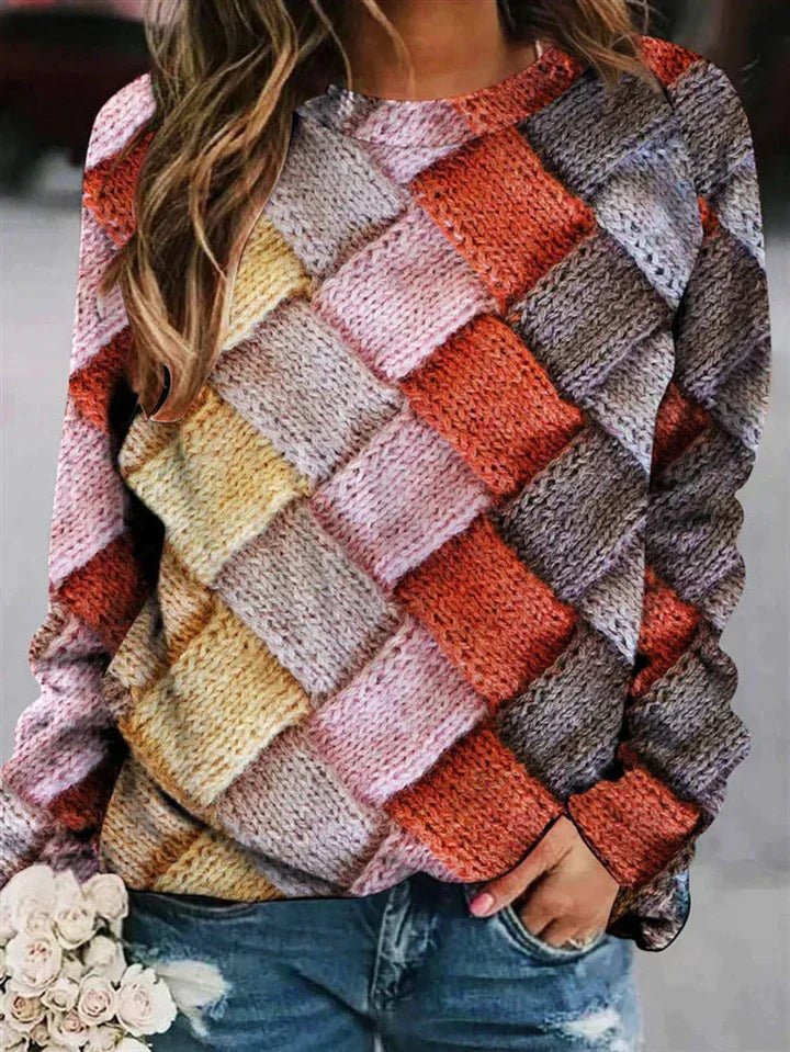 Drusillia | Gemusterter Damenpullover