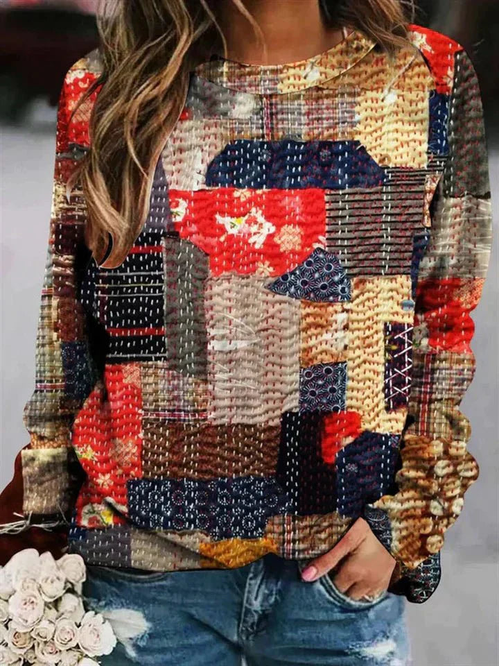 Drusillia | Gemusterter Damenpullover