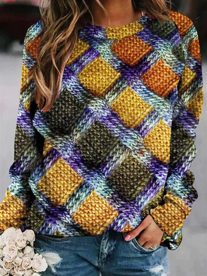 Drusillia | Gemusterter Damenpullover