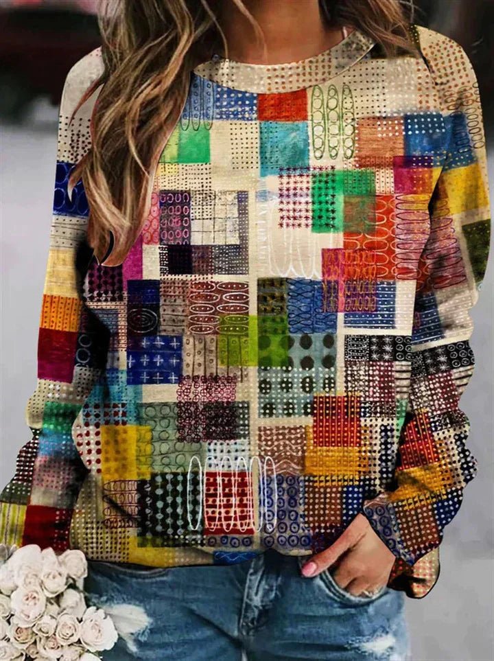 Drusillia | Gemusterter Damenpullover