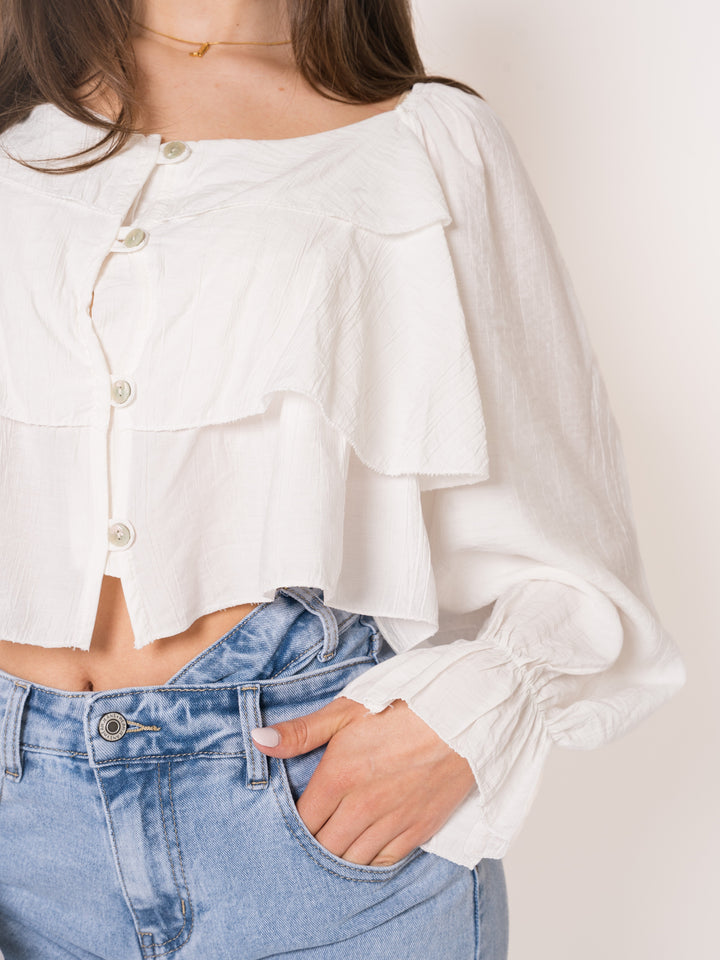 Talicia | Boho Bluse mit Volants
