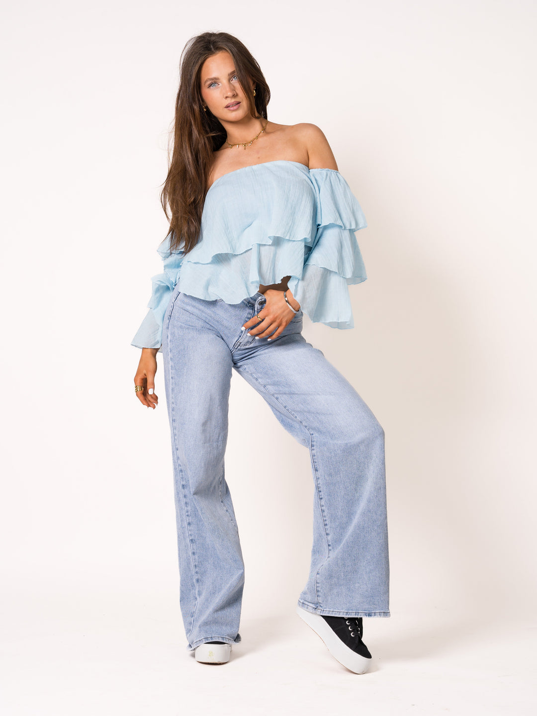 Alysha | Schulterfreie Sommerbluse