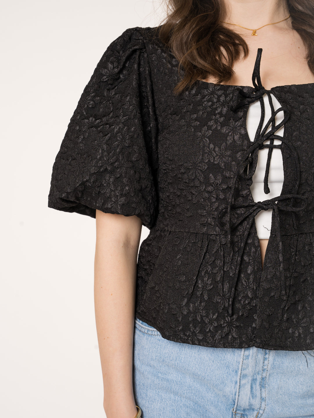 Minka | Elegante 3D-Blumenbluse