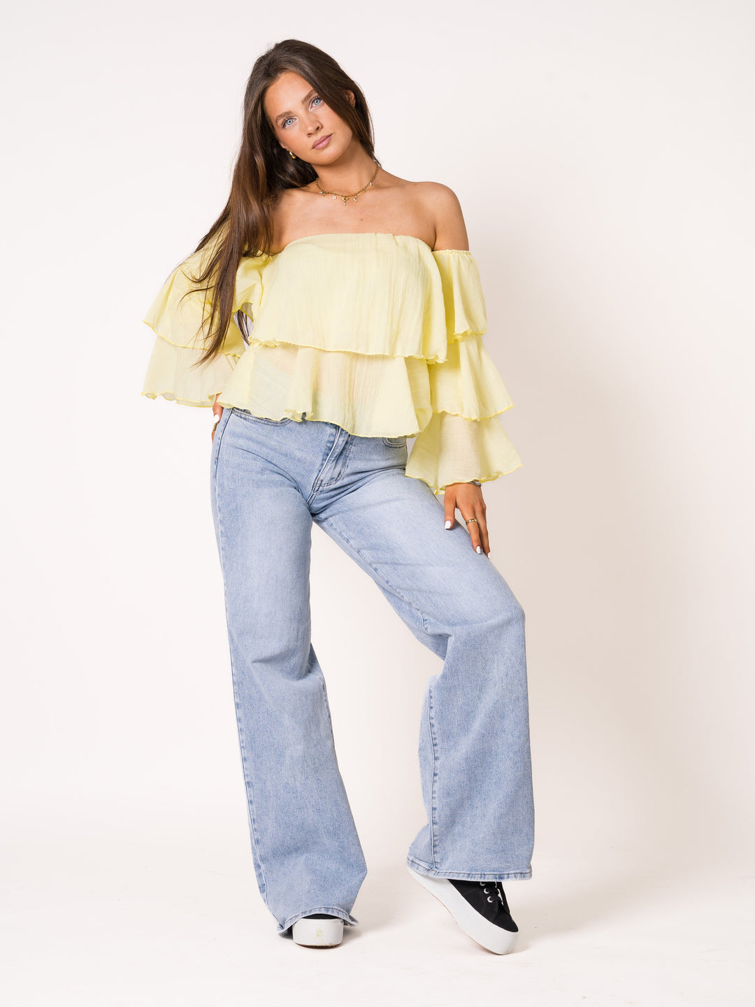 Alysha | Schulterfreie Sommerbluse