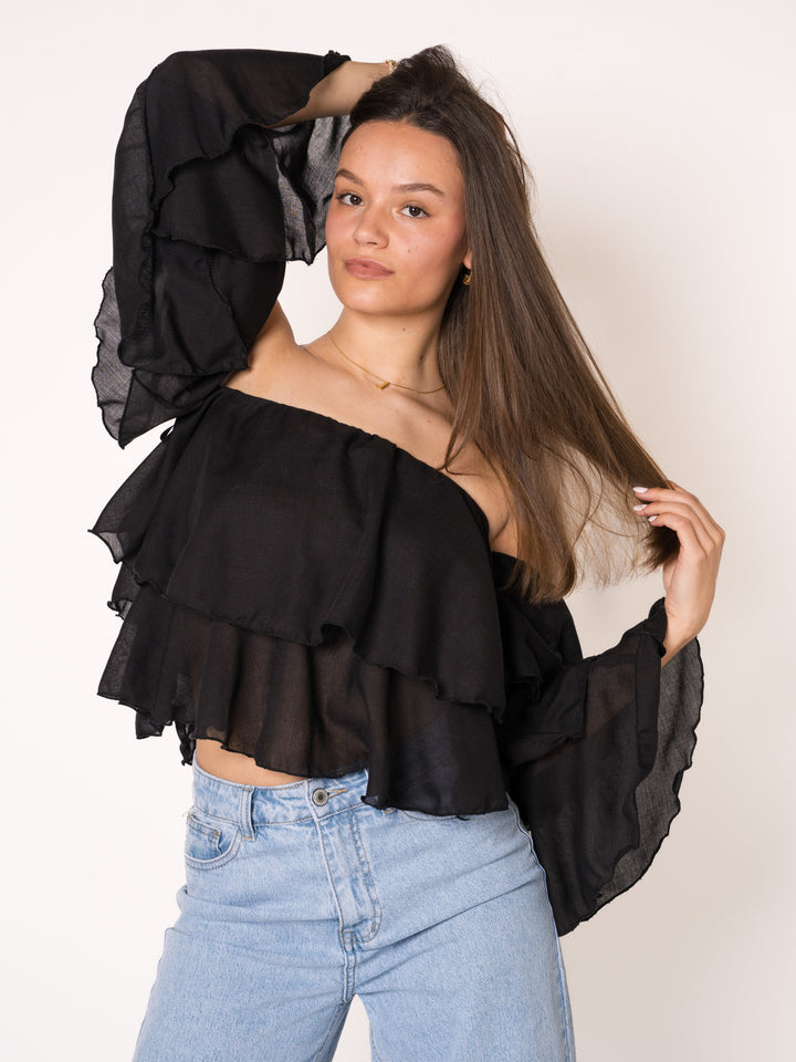 Alysha | Schulterfreie Sommerbluse